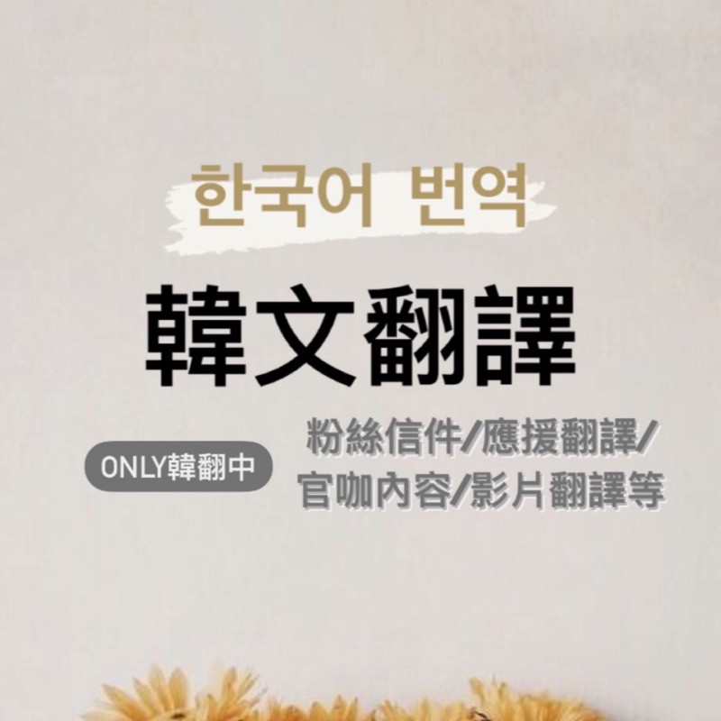 韓文翻譯 只能韓翻中 粉絲信件 應援翻譯 官咖內容 影片翻譯 新聞 文章 直播翻譯 蝦皮購物