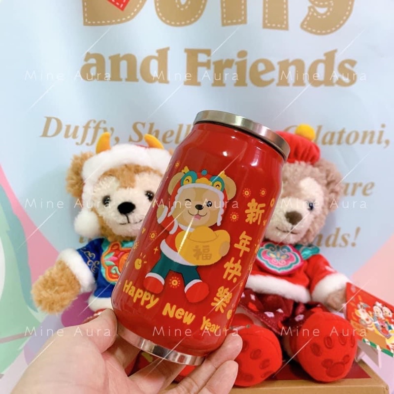 (現在台/代購)特價 香港迪士尼 米奇城堡不鏽鋼隨行杯 達菲 雪莉玫 史黛拉露 新年 水杯 保溫杯 Mine Aura