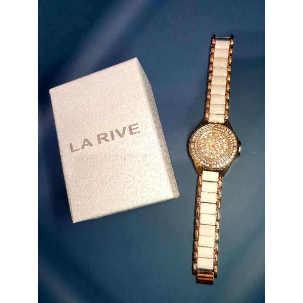 【LA RIVE】時尚晶鑽陶瓷腕錶