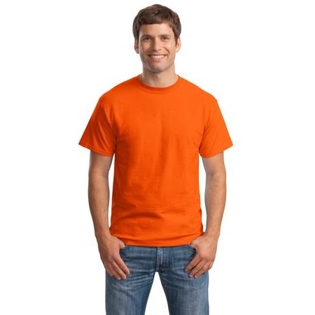 【出清！或有微瑕疵】Hanes 5180 Beefy-T經典重磅T恤【橘色．男】觸感好、耐磨損、無領標、穿著舒適！