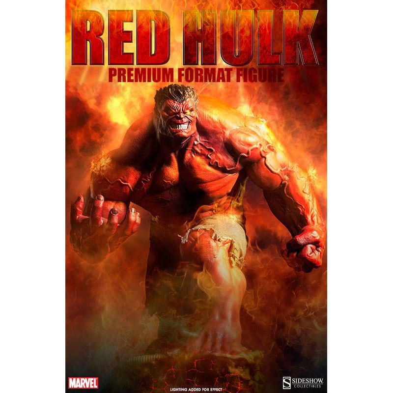 《瘋樂模玩》全新現貨 全球限量500隻限定版(雙頭雕)Sideshow Marvel系列Red Hulk 紅浩克雕像