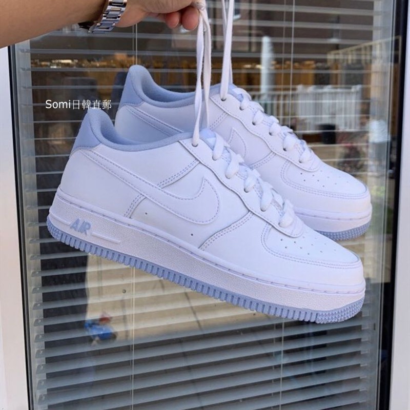 nike air force white blue