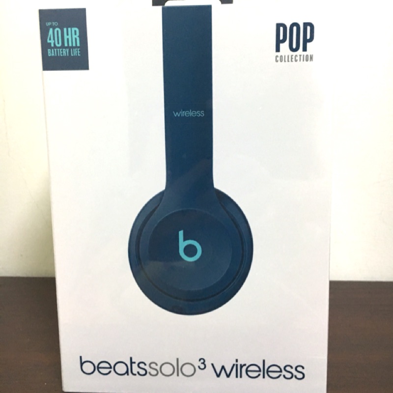 [全新]Beats Solo3 Wireless 頭戴式耳機 Beats Pop Collection – 藍色