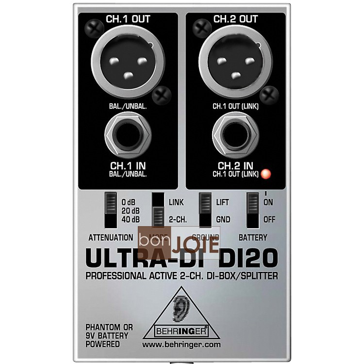 Behringer ULTRA-DI DI20 兩軌 DI 轉換器 耳朵牌 DI-20 轉換 分配器