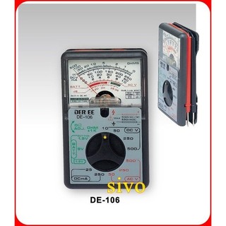 含稅 台製得益DER EE DE-106口袋型指針式萬用電錶 三用電錶 口袋型尺寸