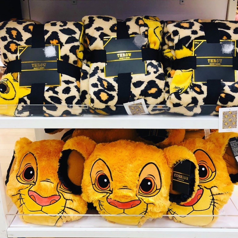 現貨 獅子王辛巴豹紋系列商品頭型抱枕 毛絨毯 被套組primark 櫻桃娜娜英國代購 蝦皮購物