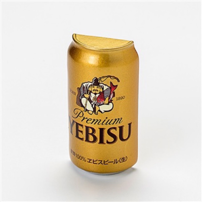 日本帶回 金色Yebisu惠比壽 罐裝啤酒磁鐵 sapporo 冰箱貼