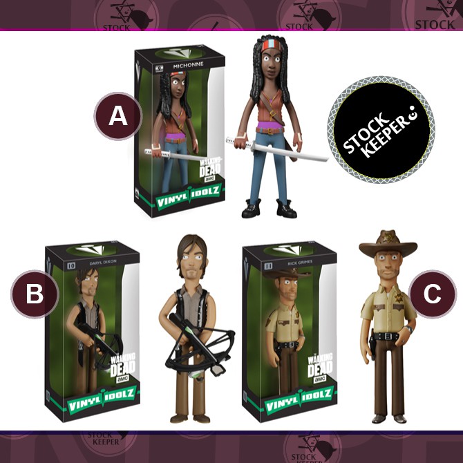 ◀倉庫掌門人▶現貨 Funko Vinyl Idolz 陰屍路 角色 戴瑞 瑞克 Rick Michonne 美系公仔