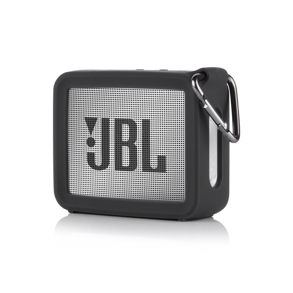現貨快出適用JBL GO2藍牙音箱硅膠保護套 四角防摔殼金磚二代音響收納盒套