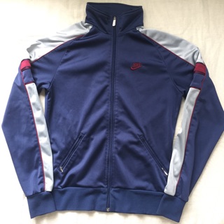 80s Nike Sport Jacket Vintage USA M Navy 運動春夏外套 籃球 3月