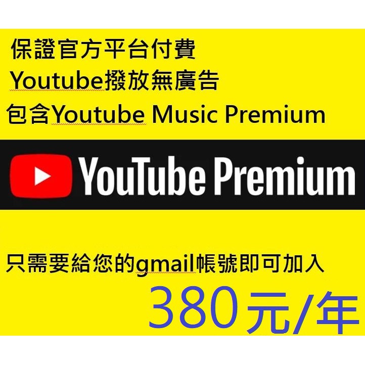 現貨 國際版youtube Premium 家庭會員無廣告懸浮視窗背景撥放 蝦皮購物