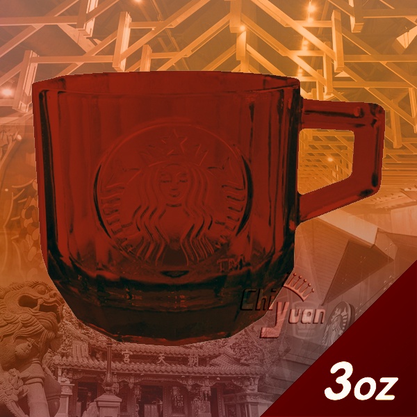 Starbucks 台灣星巴克 2022 北港門市限定玻璃杯 馬克杯 3oz 女神LOGO 經典品牌 循環玻璃試飲杯