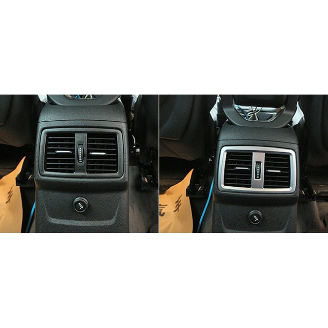 BMW F48 F20 X1 1系後出風口框 後出風口 裝飾框 鍍鉻 ABS 扶手箱出風口裝飾 內飾改裝配件