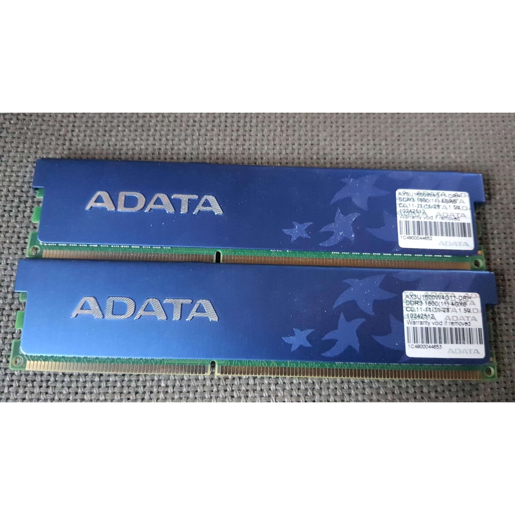 含稅 終身保固 含散熱片 威剛 DDR3 8G DDR3 1600 8GB 4GX2 跑雙通 12R073