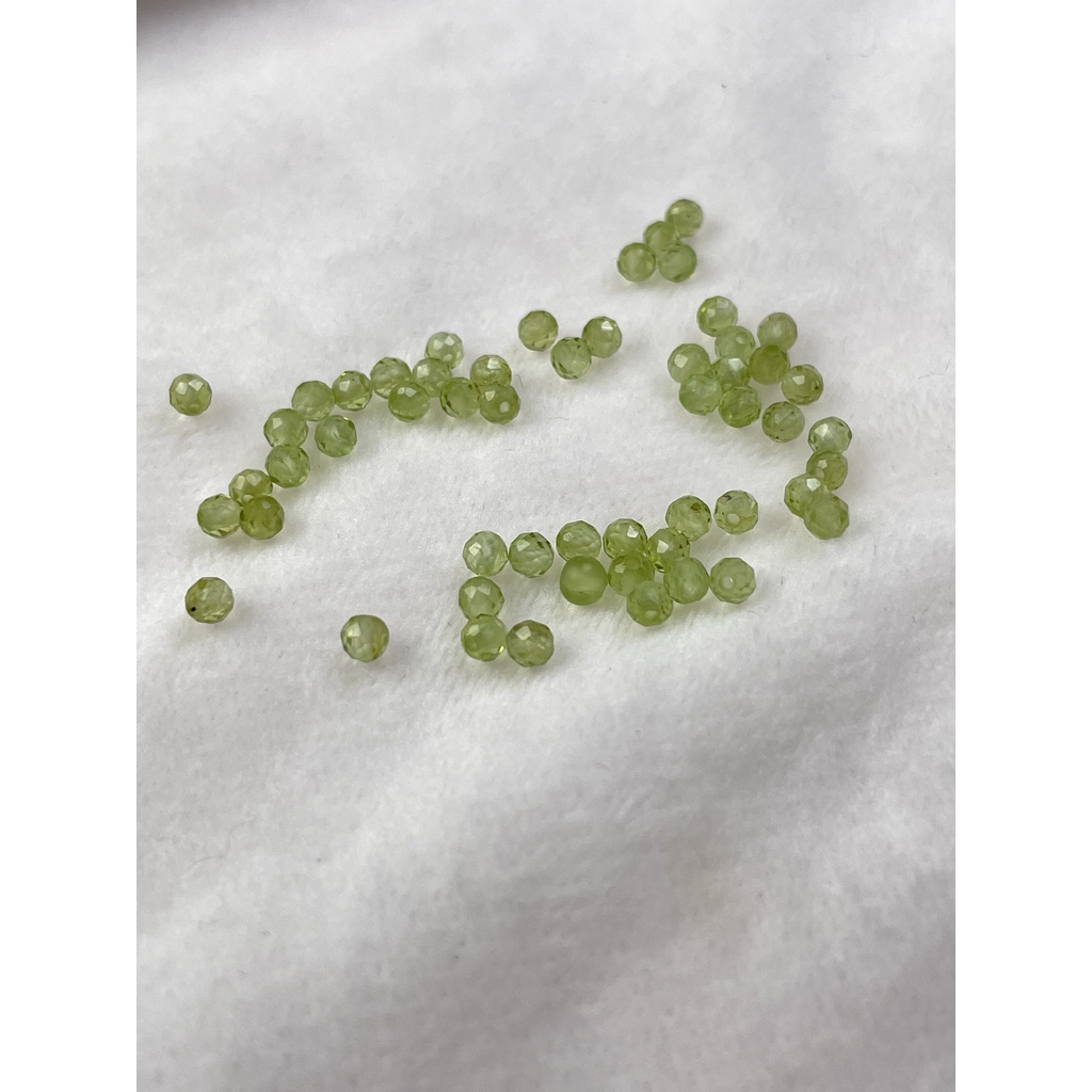 【Rich手作】橄欖石 切角 切割 散珠 水晶 手作材料 水晶設計 現貨在台 綠色水晶