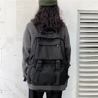 【現貨】黑色大容量後背包 F375 雙肩包 書包 大容量背包