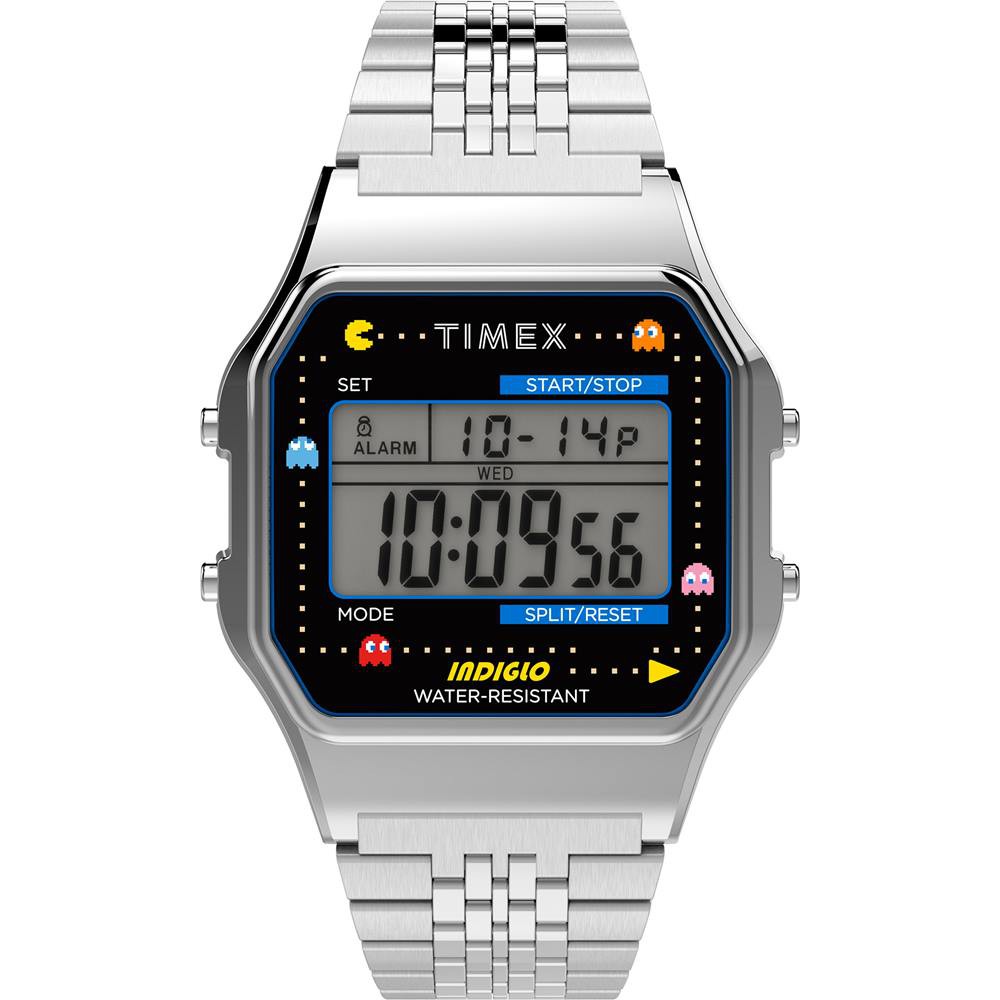 TIMEX天美時 Pac-Man小精靈電子錶(TXTW2U31900銀) ERICASTORE