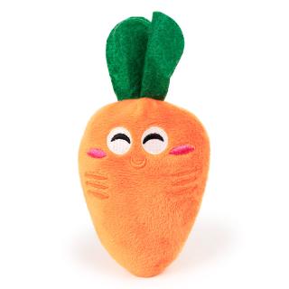 【PetBaby寵物精靈】橙色胡蘿蔔發聲寵物玩具 蔬菜系列寵物玩具 毛絨發聲水果狗玩具-橙色胡蘿蔔