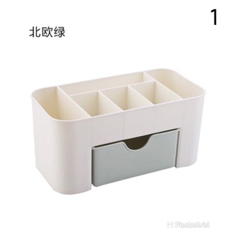 桌面化妝收納盒/抽屜式（綠色）