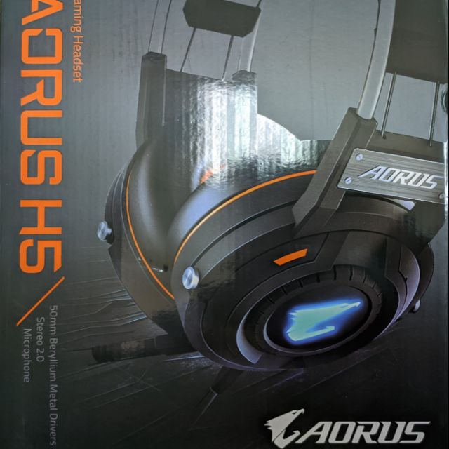 新品未拆 技嘉 電競 AORUS H5耳機 含麥克風