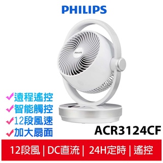 PHILIPS 飛利浦 8吋 DC定時遙控臺式循環扇 ACR3124CF 電風扇/桌扇
