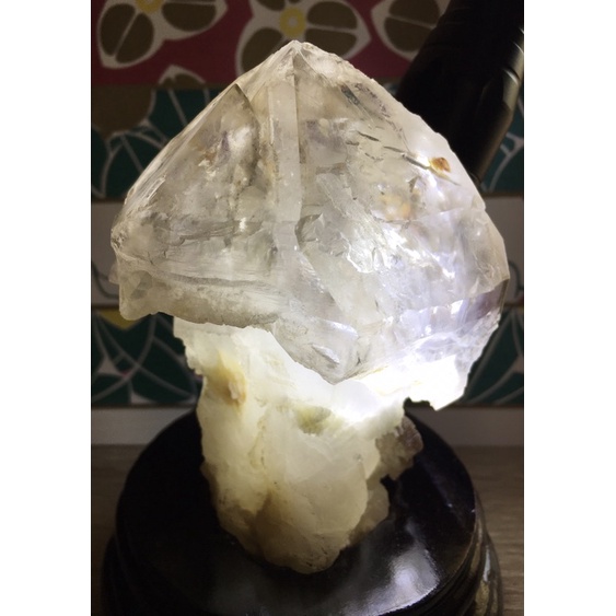 白水晶骨幹 權杖水晶 記憶水晶 擺件 明顯成長紋 天然骨幹共生礦（寶可手作）