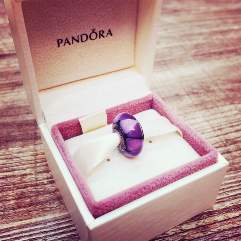 全新正品PANDORA 潘朵拉琉璃珠  純銀珠子 charms 925純銀 女性飾品 串珠手鍊