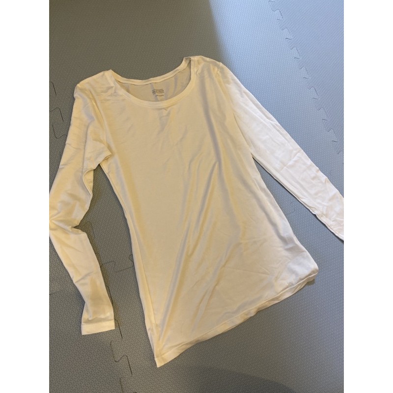 全新Uniqlo heattech 白色長袖短袖發熱衣