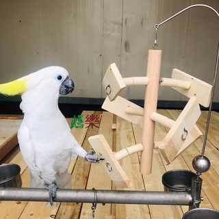 『鵡樂天』幸運風車鸚鵡鳥玩具台灣製手作系列👍鸚鵡啃咬玩具磨嘴吊掛攀爬玩具拉扯玩具