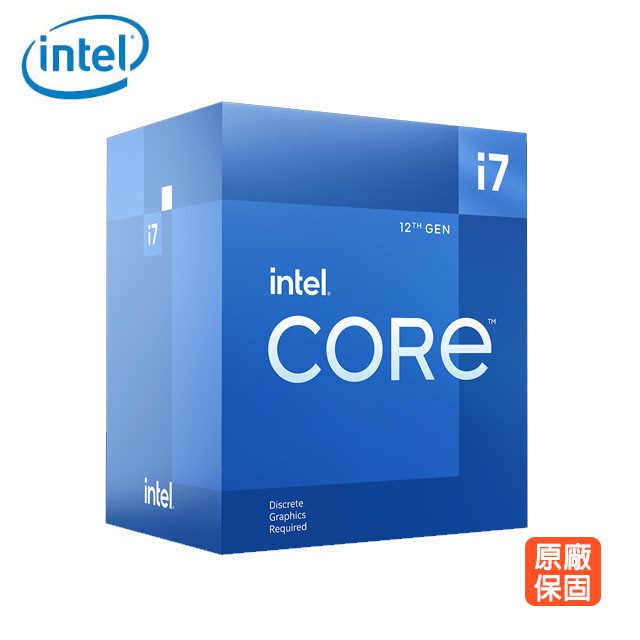 平輸 Intel Core i7-12700F 中央處理器 盒裝 廠商直送