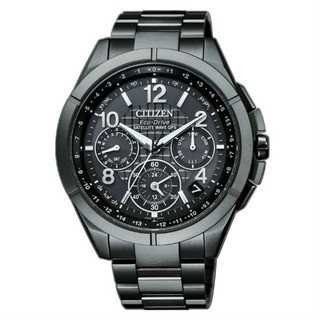 CITIZEN 星辰錶 CC9075-52F 吳慷仁配戴廣告款鈦金屬類鑽鍍膜GPS衛星對時光動能腕錶 /黑麵 44mm