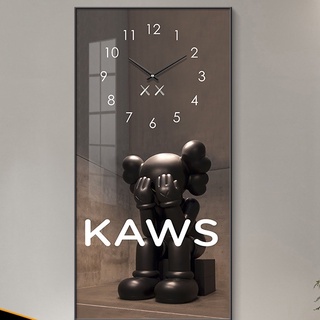 家居潮流KAWS暴力熊裝飾時鐘畫 時尚時鐘 暴力熊掛畫 餐廳玄關鐘錶掛畫客廳鐘錶畫時鐘畫 時鐘掛鐘掛畫 新房送禮