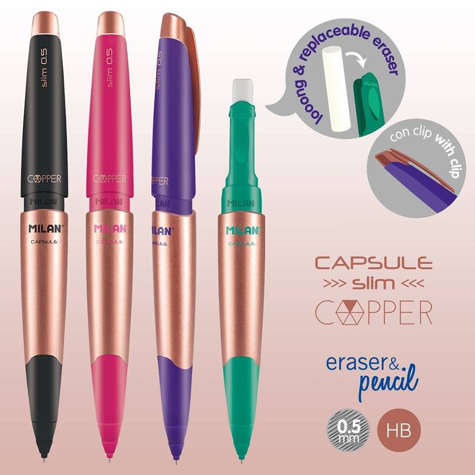 MILAN CAPSULE COPPER自動鉛筆_0.5mm_(4色組)