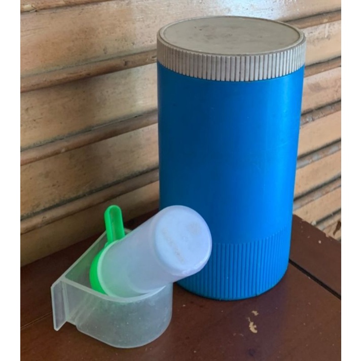 鳥籠用 養鳥專用物品 水碗 飼料桶 塑膠製 餵食器具 二手
