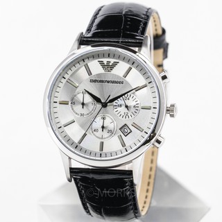 現貨 EMPORIO ARMANI AR2432 亞曼尼 手錶 43mm 三眼計時 皮錶帶 男錶女錶