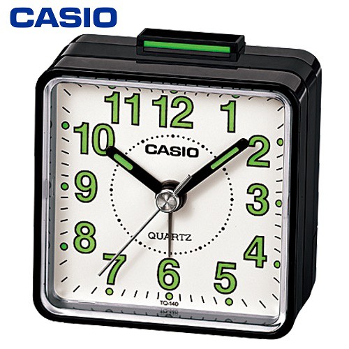 CASIO TQ-140-1B 迷你鬧鐘/攜帶方便/夜光指針刻度/電子BiBi聲【第一鐘錶眼鏡】