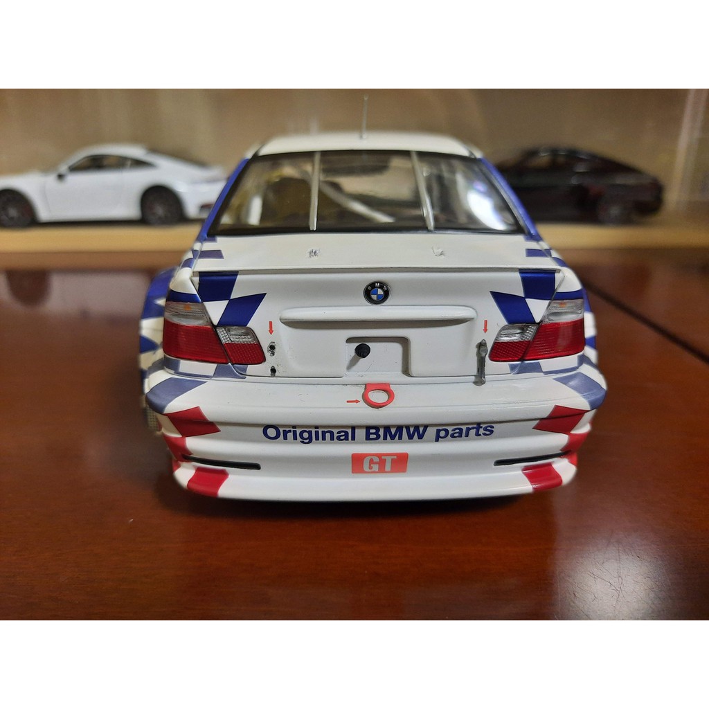 1 18 Minichamps Bmw E46 M3 Gtr Elms 零件車 瑕疵車1 18模型車 蝦皮購物