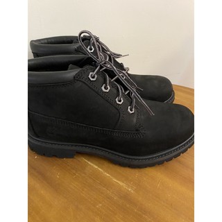 [全新］Timberland 經典 女款 黑色磨砂革 防水 中筒靴
