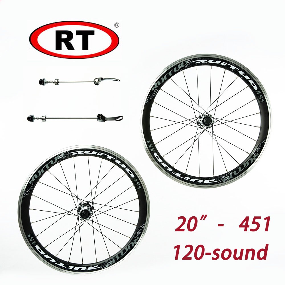 Rt RUITUO 451 折疊自行車車輪碳纖維輪轂 7-12 速自行車輪組自行車輪轂輻條組兼容變速箱變速器輪組 5 佩