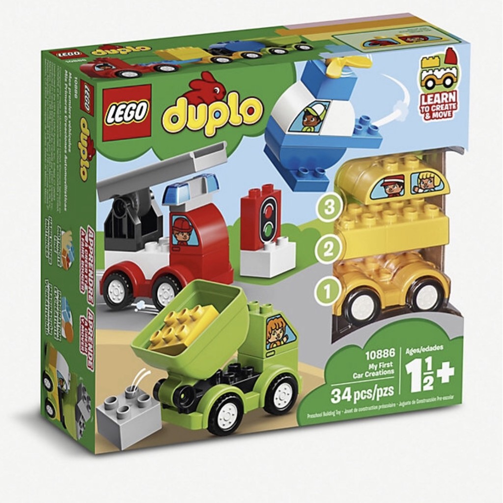 **跟著巴黎EZ購**（英國直送）樂高 LEGO 10886 Duplo系列 我的第一套創意汽車組合 生日禮物 禮物