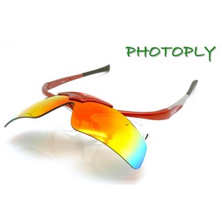 又敗家｜台灣PHOTOPLY大聯盟太陽眼鏡,紅+760nm-IR防紅外線鏡片適強光高溫抗UV吸收紫外線陽光Sun運動光學