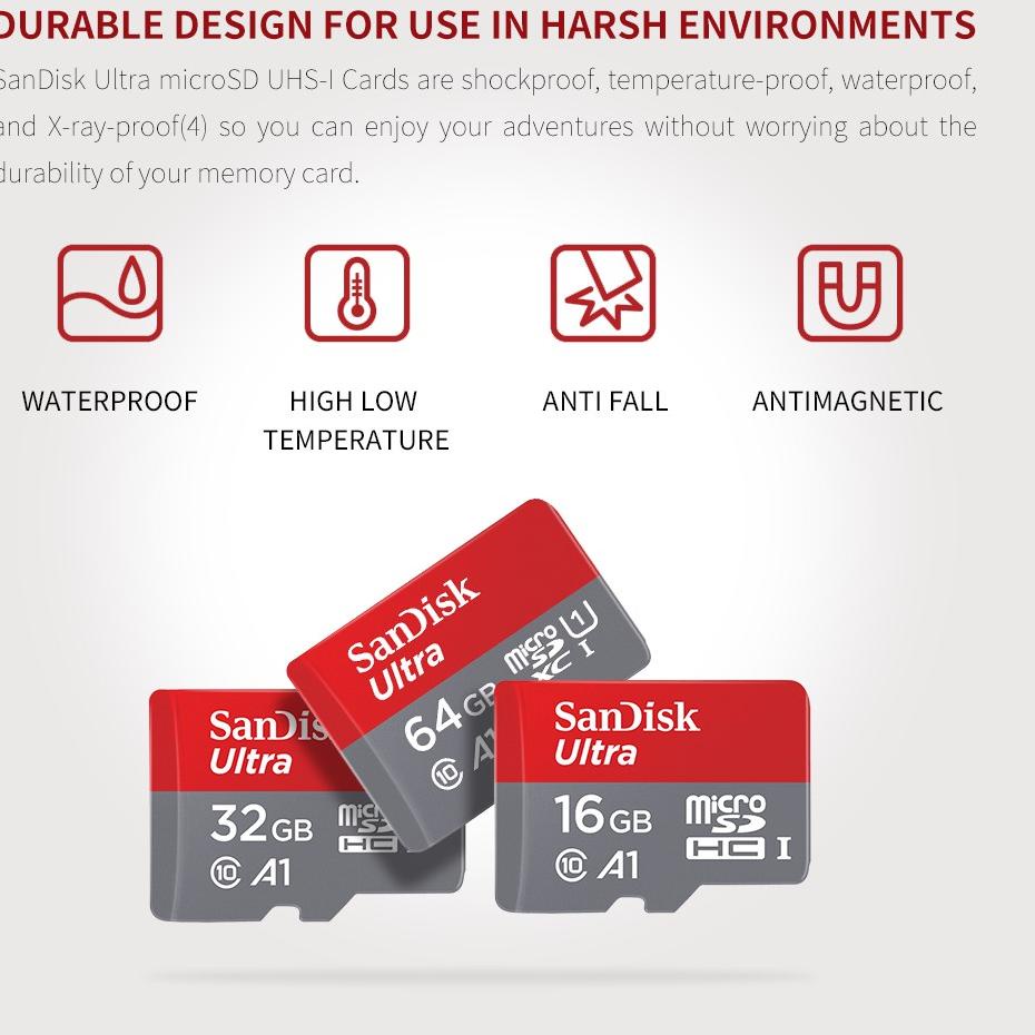 SANDISK 推薦閃迪 256gb 存儲卡 100MB/S Ultra Microsd SD Micro SDHC C