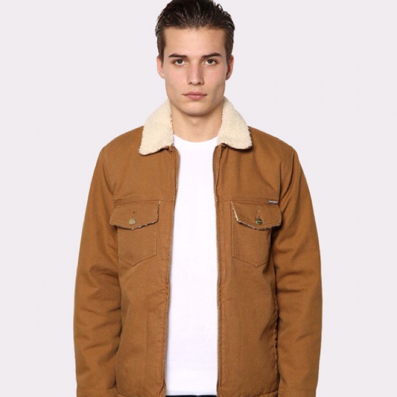 ✖️全新現貨✖️ Carhartt WIP Miles Jacket Brown 鋪毛夾克外套卡其工作外套重磅| 蝦皮購物