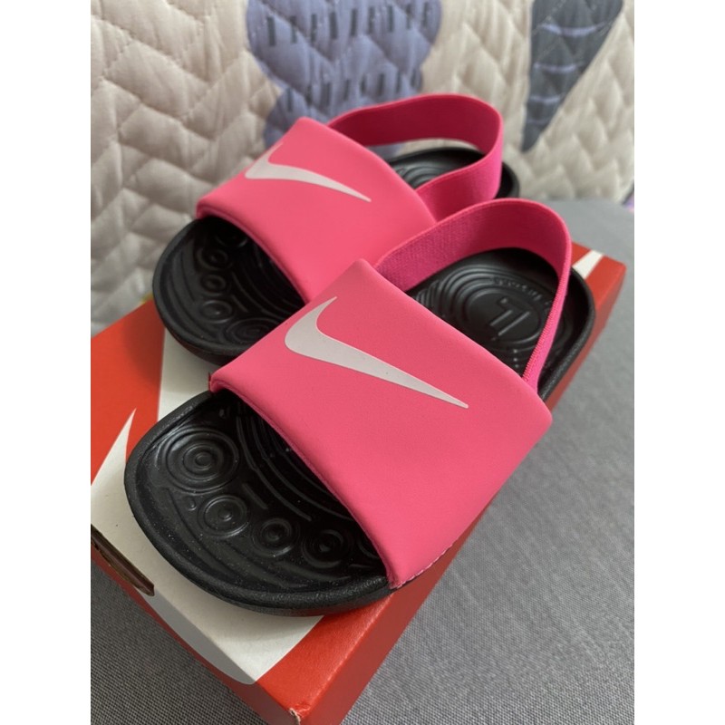 九成新🌟Nike寶寶涼鞋🌟14cm 附鞋盒🌸購於百貨公司-BV1094-610🌟嬰幼兒拖鞋/涼鞋