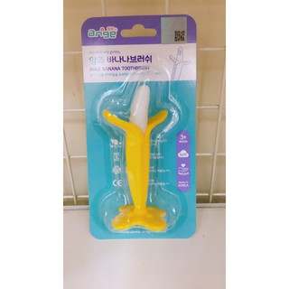 〔媽媽的最愛〕韓國ANGE 香蕉造型乳牙刷ＳＴ寶寶固齒器/香蕉固齒器