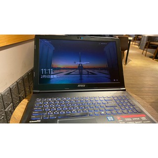 MSI GP62 6QF Leopard Pro (價格可議) 6代I7、16G記憶體+送原廠後背包、滑鼠~雲林面交