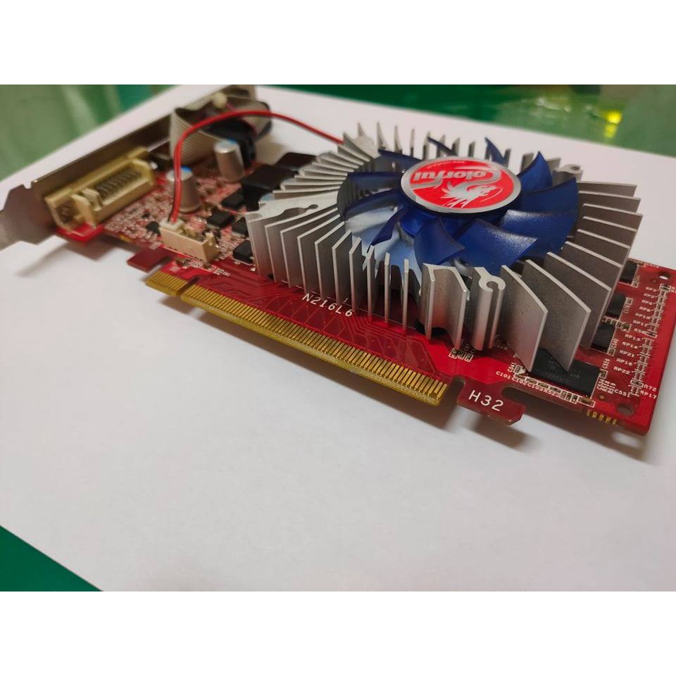 七彩虹 顯卡 Colorful GF GT220 512m DDR3 N12 LP 顯示卡 電腦組裝 二手良品 便宜