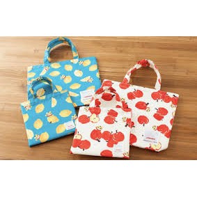 『現貨』日本 正版 巧虎 巧連智 親子包 母子包 購物袋  手提袋 側背包 收納袋 檸檬 蘋果 限量 非賣品
