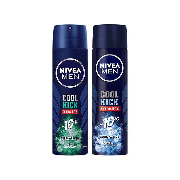 NIVEA 妮維雅 男士止汗爽身噴霧(150ml)瞬間酷涼系列 款式可選【小三美日】空運禁送 DS001956