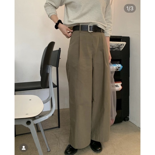 徵物/ Linenne mentha wide pants!抹茶綠寬褲